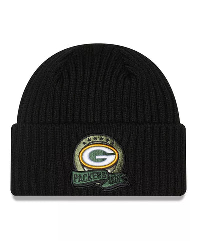Green Bay Packers 2023 Salute to Service Knit Hat, Black, One Size Fits Most