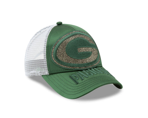 Green Bay Packers Radiant Team 9FORTY Women's Adjustable Hat