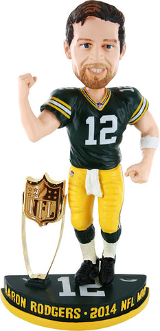 Green Bay Packers Aaron Rodgers 2014 MVP Bobblehead (Numbered #12 out of 360)