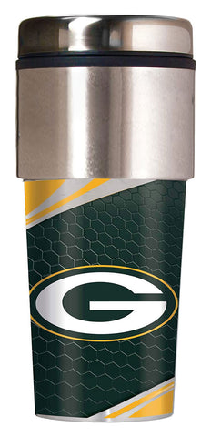 Green Bay Packers 16oz 360 Metallic Wrap Travel Tumbler
