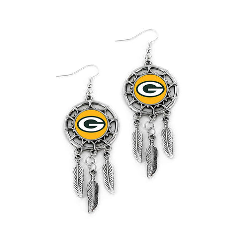 Green Bay Packers Dream Catcher Earrings