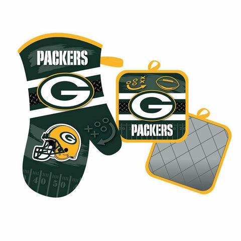 Green Bay Packers Oven Mitt and Pot Holder