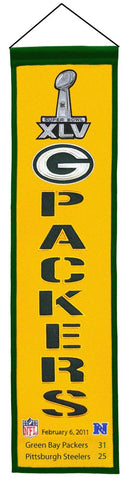 Green Bay Packers Super Bowl XLV Champions Heritage Banner