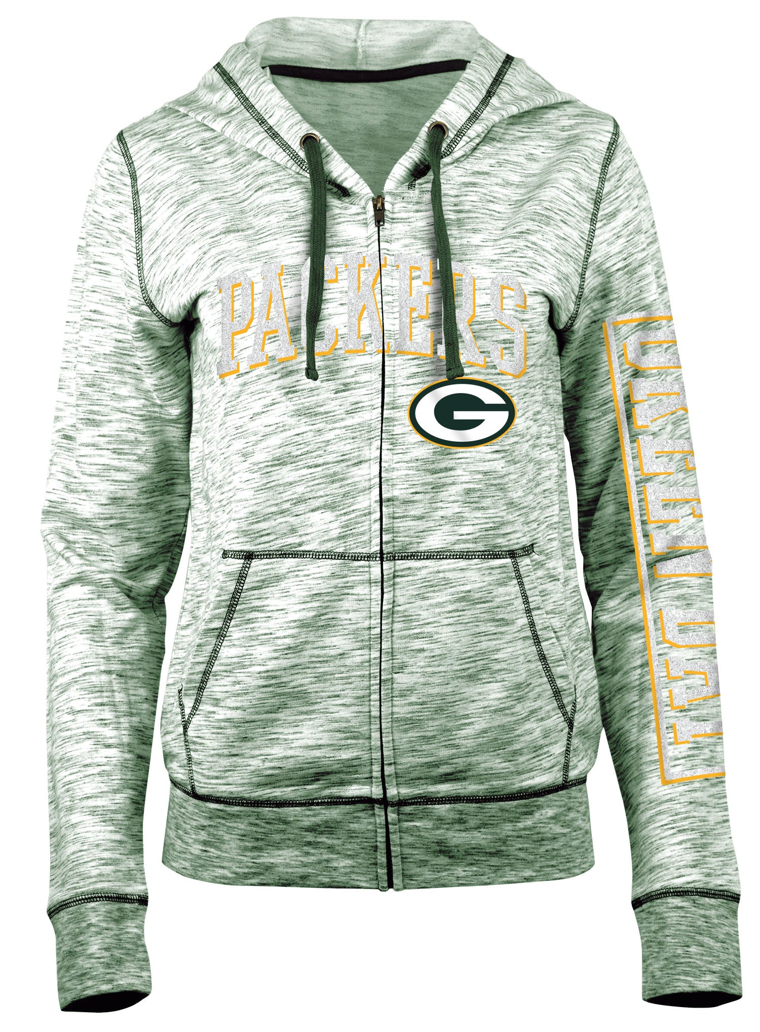 Sweat à capuche gris Pullover Hoodie Green Bay Packers NFL New Era Sweat à capuche gris Pullover Hoodie Green Bay Packers NFL New Era