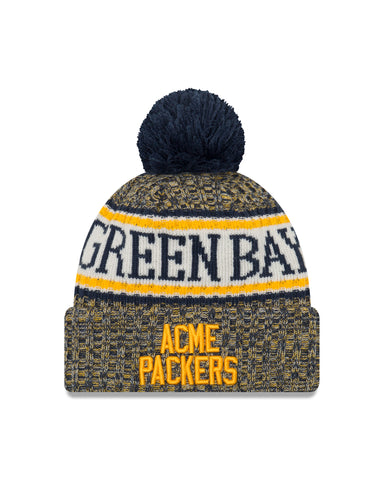 Green Bay Packers On Field Acme Throwback Knit Hat