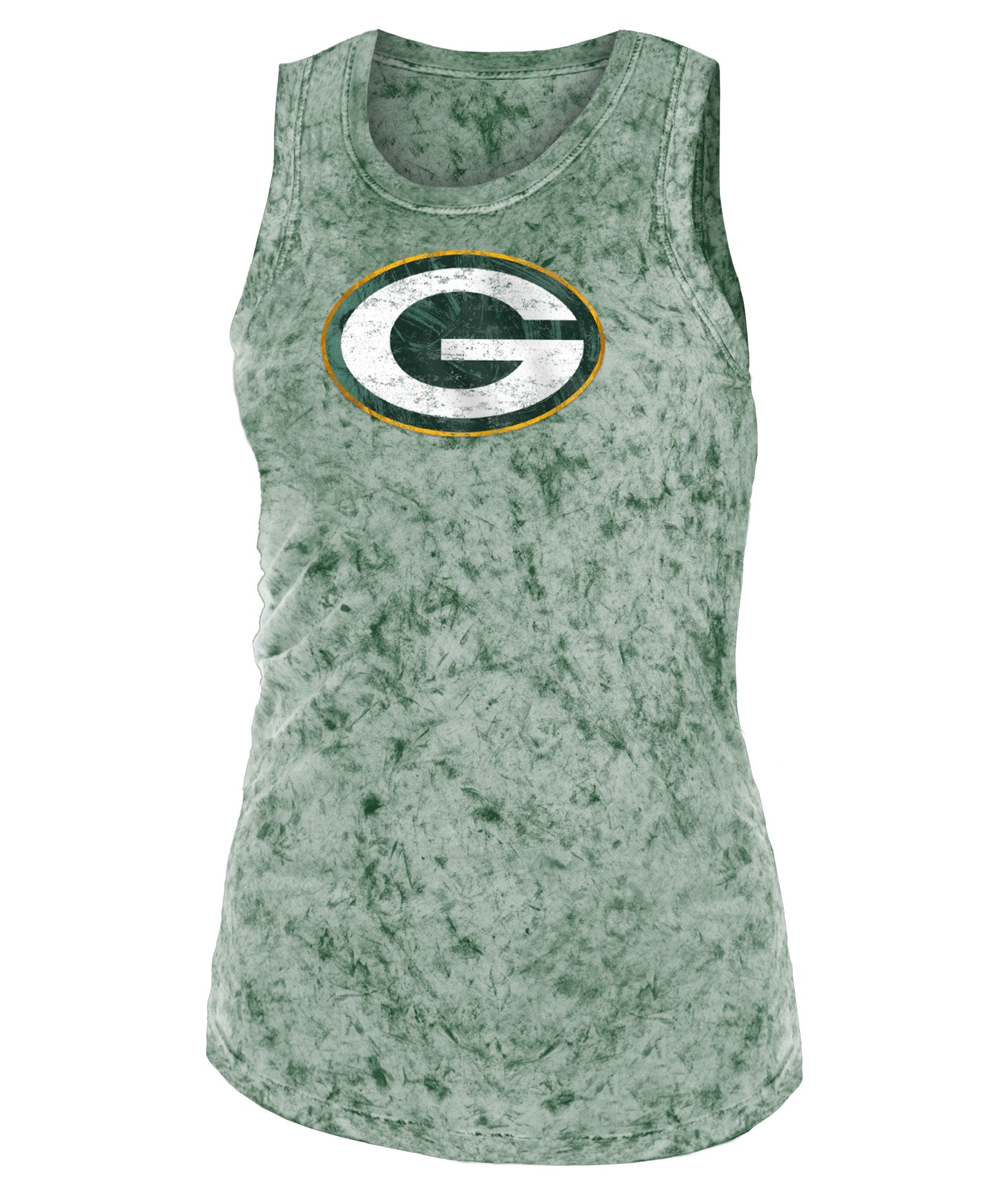 Green Bay Packers Tie Dye Wash Women's Tank Top Green Bay Stuff Green Bay Packers Tie Dye Wash Women's Tank Top Green Bay Stuff