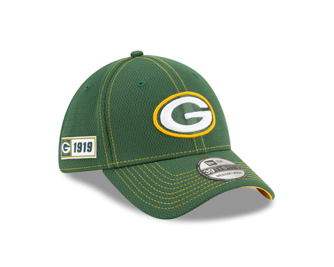 Green Bay Packers Sideline Road 39THIRTY Stretch Fit Cap