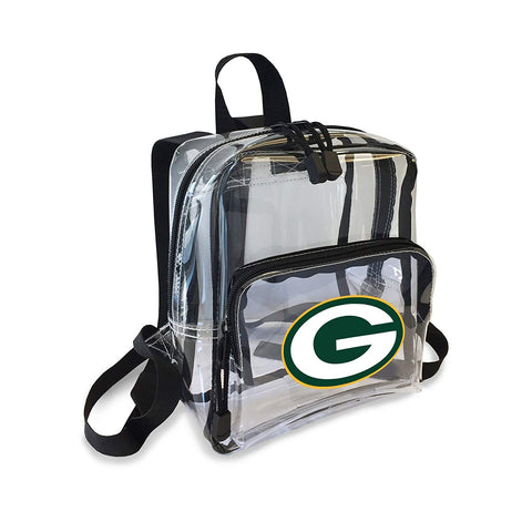 Green Bay Packers Clear X-Ray Stadium Friendly Mini Backpack