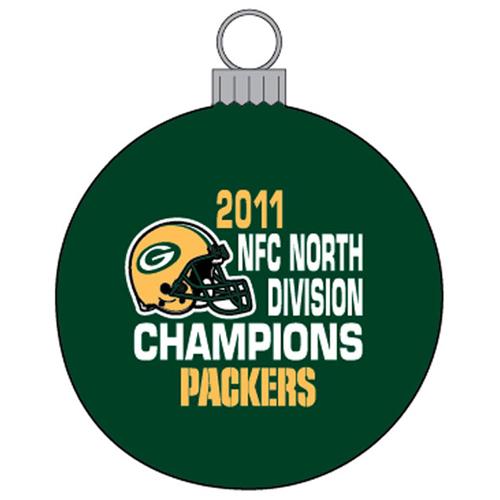 Green Bay Packers 2011 NFC North Division Champions Green Ornament