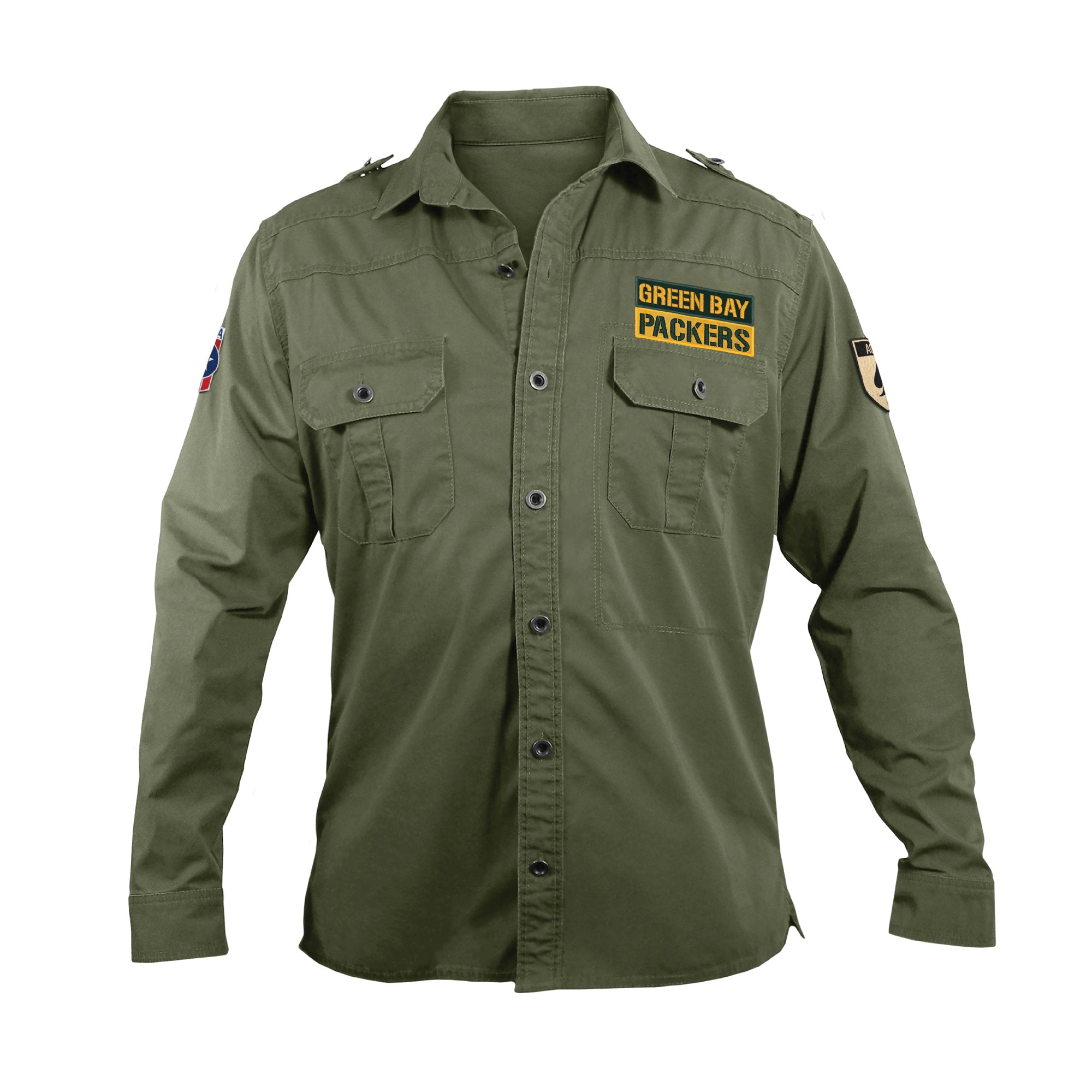 Green Bay Packers Military Field Shirt Green Bay Stuff Green Bay Packers Military Field Shirt Green Bay Stuff