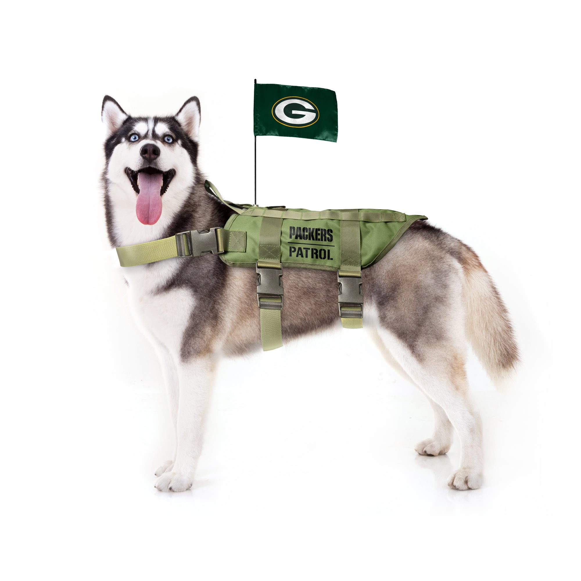 Green Bay Packers Dog Premium Tactical Vest Harness – Green Bay Stuff