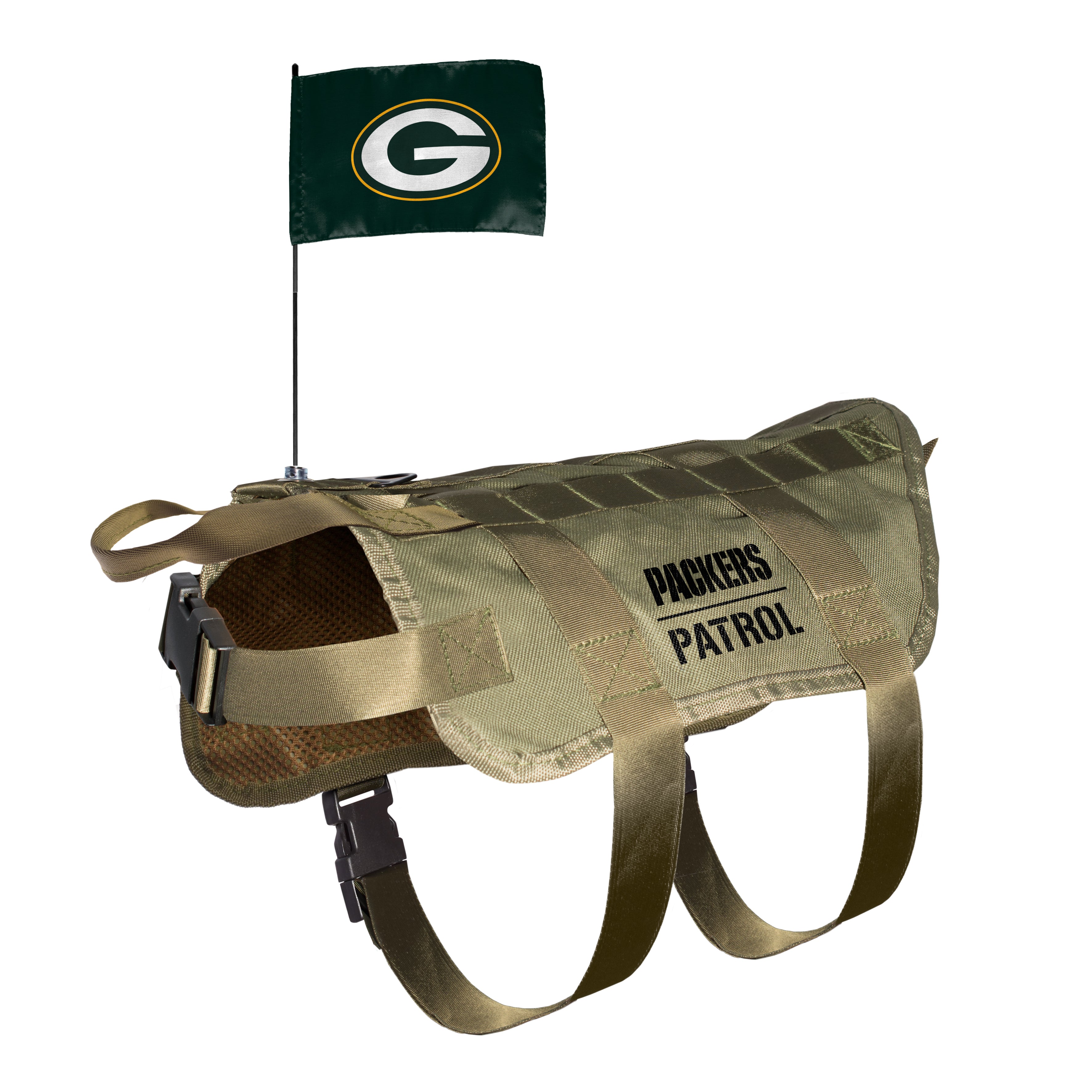 Green Bay Packers Dog Premium Tactical Vest Harness – Green Bay Stuff