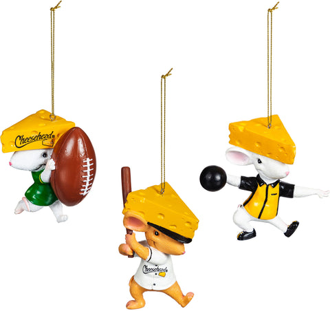 Original Cheesehead Mouse Random Mystery Ornament, Pack of 1