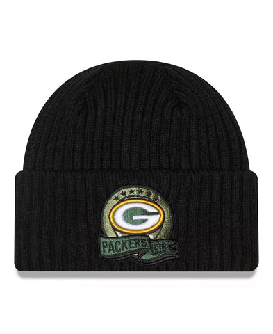 Green Bay Packers NFL22 Salute to Service Knit Hat, Black, One Size Fits Most