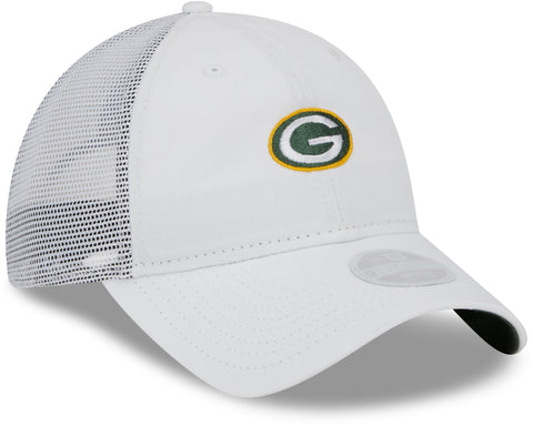 Green Bay Packers Mini 9TWENTY Women's Adjustable Hat, White, One Size