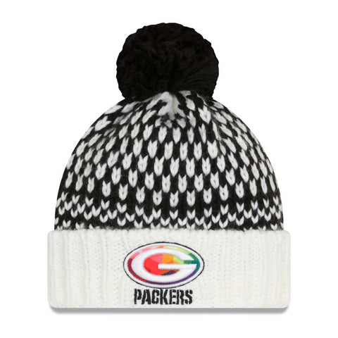 Green Bay Packers 2023 Crucial Catch Women's Knit Beanie, White, One Size