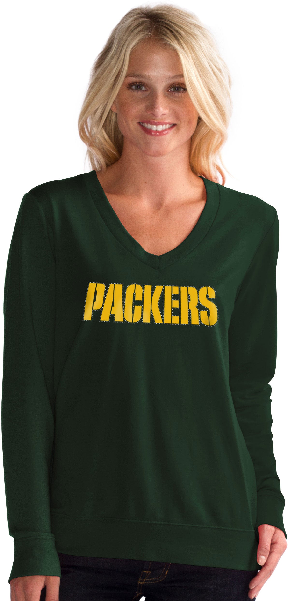 Green Bay Packers Women's Green Long Sleeve Shirt – Green Bay Stuff