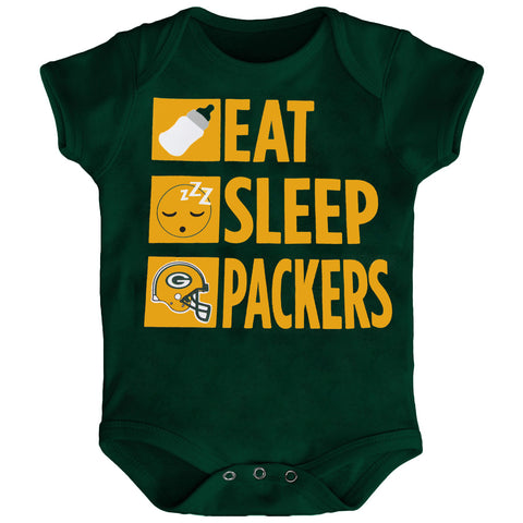 Green Bay Packers Eat Sleep Packers Daily Routine Infant Creeper