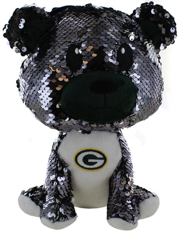 Green Bay Packers Sequin Bear Plush, 9"