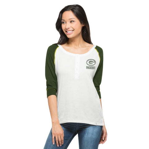 green bay packers,glitz,henley shirt