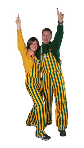 overalls,coveralls,over,alls,cover,gameday,game day,tailgate,tailgating,clothing accessories,green,yellow,gold