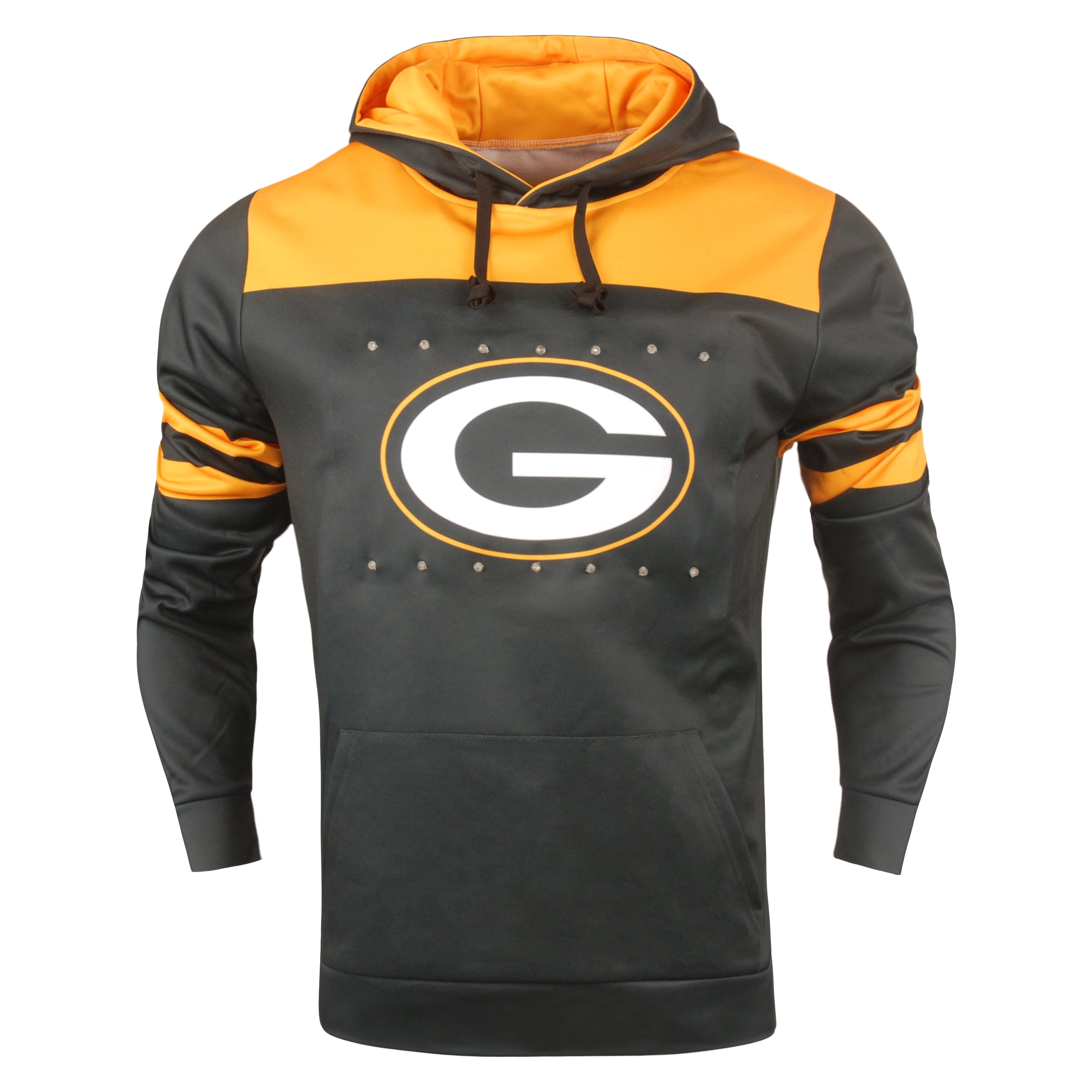 Green Bay Packers Big Logo Light-up Hoodie Green Bay Stuff Green Bay Packers Big Logo Light-up Hoodie Green Bay Stuff