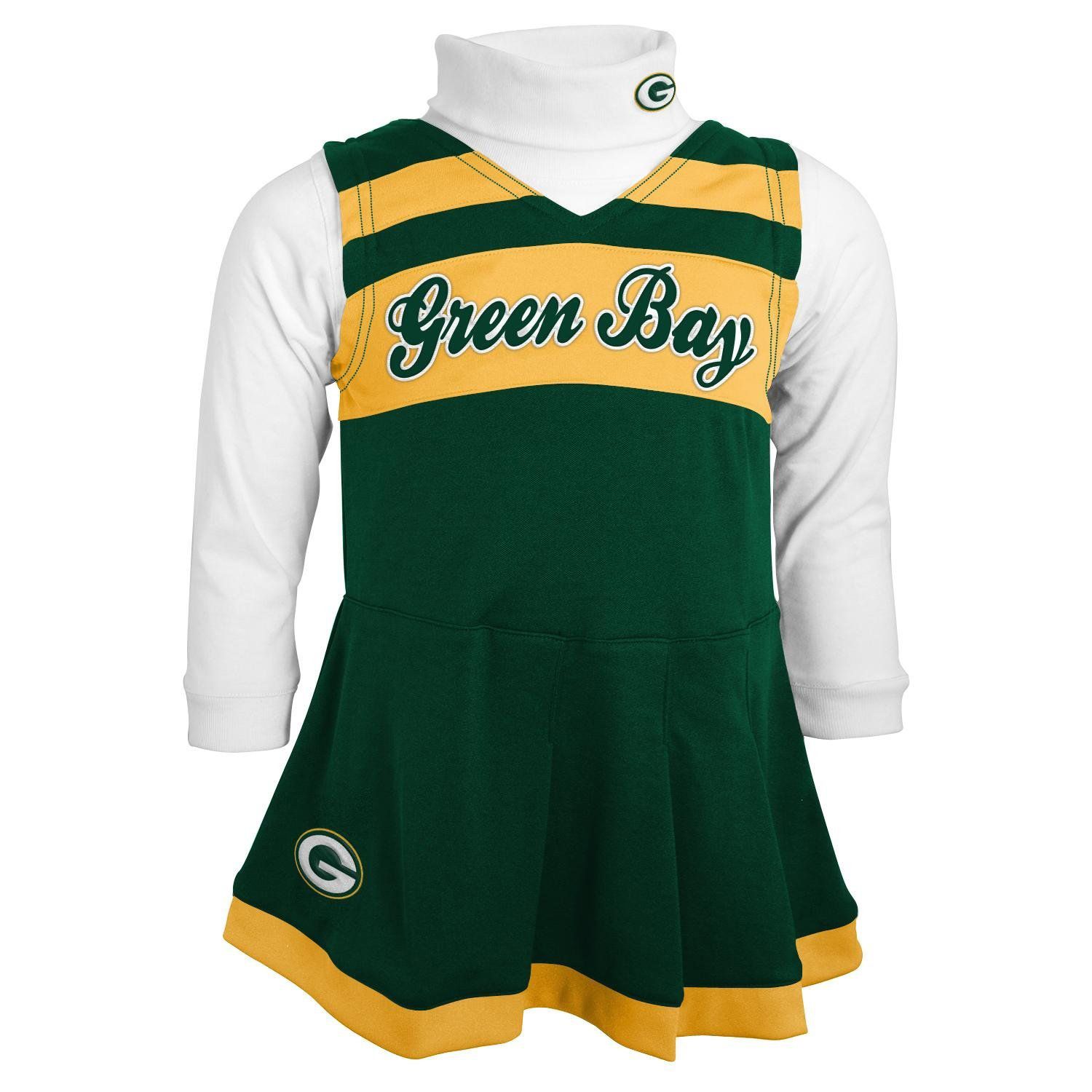 Green Bay Packers Big Girls' Cheer Jumper Green Bay Stuff Green Bay Packers Big Girls' Cheer Jumper Green Bay Stuff
