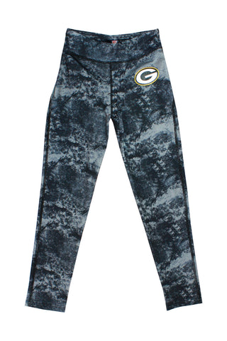 genuine,outerstuff,outer stuff,green bay packers,youth,girls,sublimated leggings,pants,clothing,sweatpants,lounge