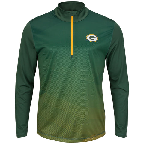 Green Bay Packers Intimidating 1/2 Zip Mock Neck Pullover Shirt