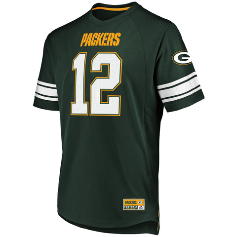 fanatics,majestic,green bay packers,aaron rodgers,12,hashmark,3,jersey,t-shirt,tshirt,tee,shirt,top,clothing accessories