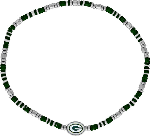 green bay packers,beaded,necklace