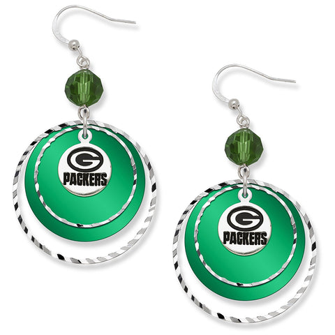 green bay packers,earrings,nfl,earrings