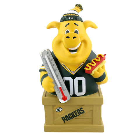 forever collectibles,team,beans,foco,green bay packers,caricature,piggy,bank,money,penny,coin,jar,statue,home,decor,decoration