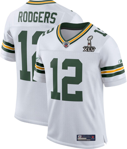 Green Bay Packers Aaron Rodgers #12 Super Bowl XLV Jersey