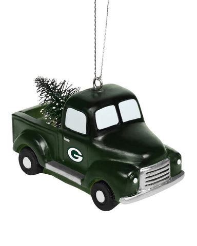 Green Bay Packers Truck with Tree Ornament, Green