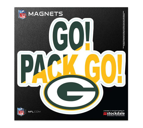 Green Bay Packers Slogan 6" x 6" Outdoor Magnets