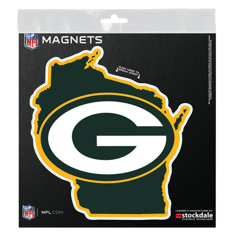 Green Bay Packers State 6" x 6" Outdoor Magnet