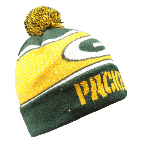 Green Bay Packers Big Logo Light Up Knit Hat