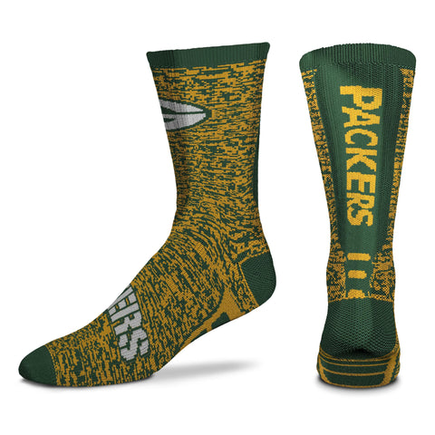 Green Bay Packers Jump Jolt Socks, Large (Men's 10-13)