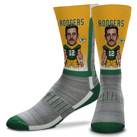 Green Bay Packers Aaron Rodgers MVP Curve Crew Socks