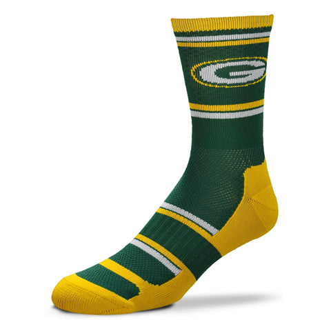 Green Bay Packers Performer II Crew Socks, Large (10-13)