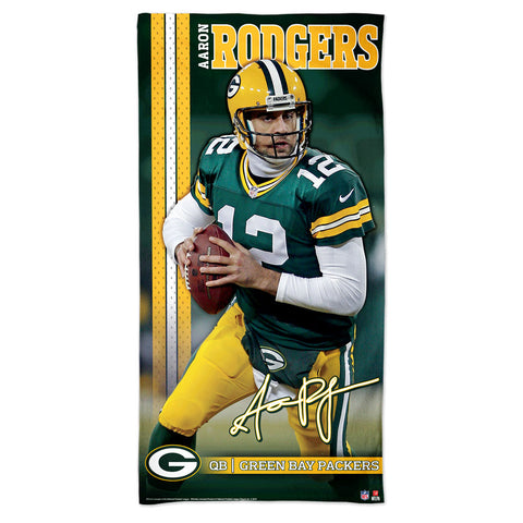 Green Bay Packers Aaron Rodgers 30" x 60" Spectra Beach Towel