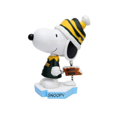 Green Bay Packers Snoopy Peanuts Bighead ABS Figure, 4.5"