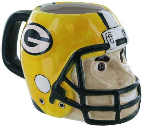 Green Bay Packers Sculpted Mascot Mug, 18oz