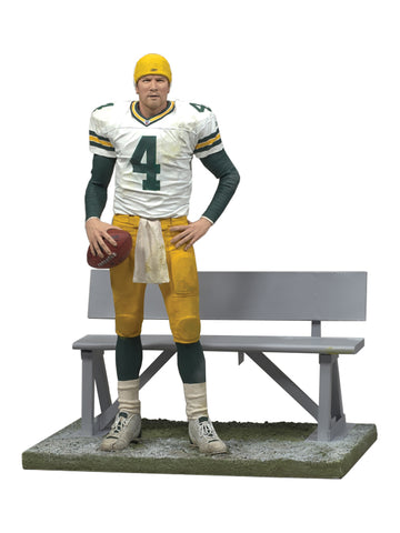 2008 McFarlane Toys Green Bay Packers Brett Favre Bench 6" Figure