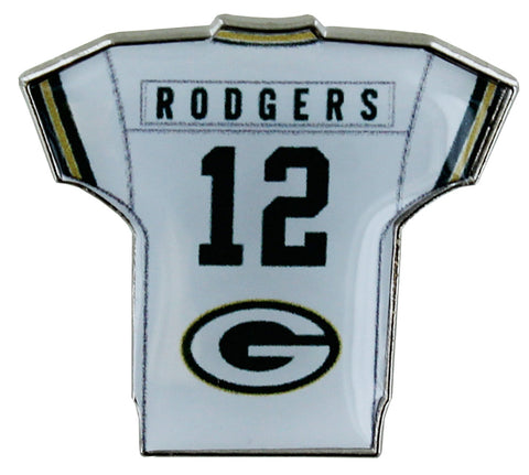 Green Bay Packers Aaron Rodgers Home Jersey Pin