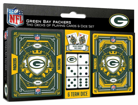 Green Bay Packers Playing Cards & Dice Set, 2-Pack