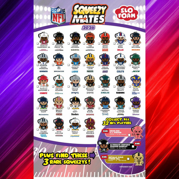 2026 SqueezyMates NFL Blind Pack (RANDOM)