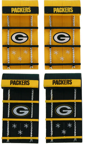 green bay packers,team,toboggan,ornaments