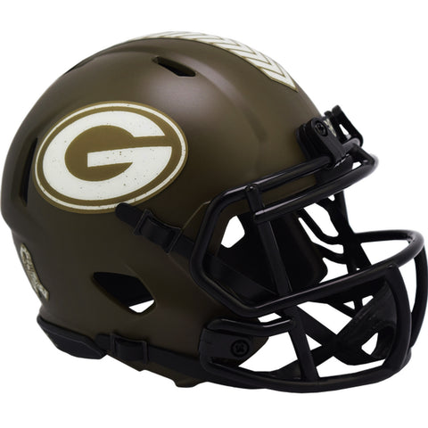 Green Bay Packers Salute to Service Alternate Mini Speed Helmet